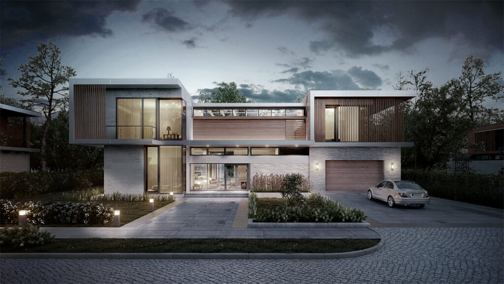 Villa luxe architecte - Perspective 3D