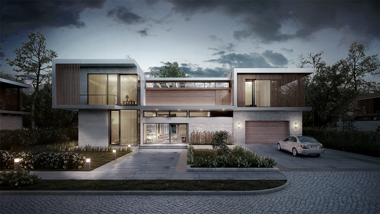 Villa luxe architecte - Perspective 3D